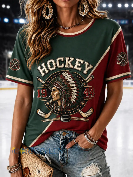 Dammens retro Göteborgshockeyfan-lösskjorta - som bild / S