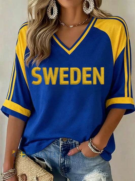Dams ökensvart tryckt vardagströja - som bild / S