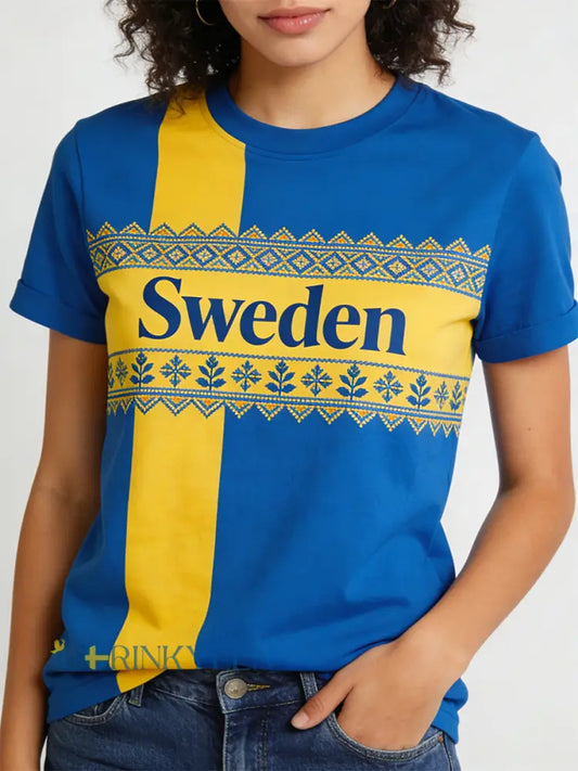 Dams T-shirt med etniskt mönster - A / S