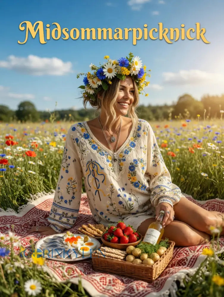 Dams Vintage Midsommar Blommigt Konsttryck Avslappnad Topp i Bomull-Linntyg
