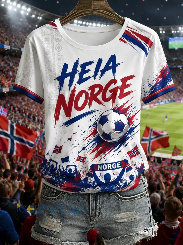 Damtröja för Norgesfotboll – Kulturell och konstnärlig tryckning - A / S