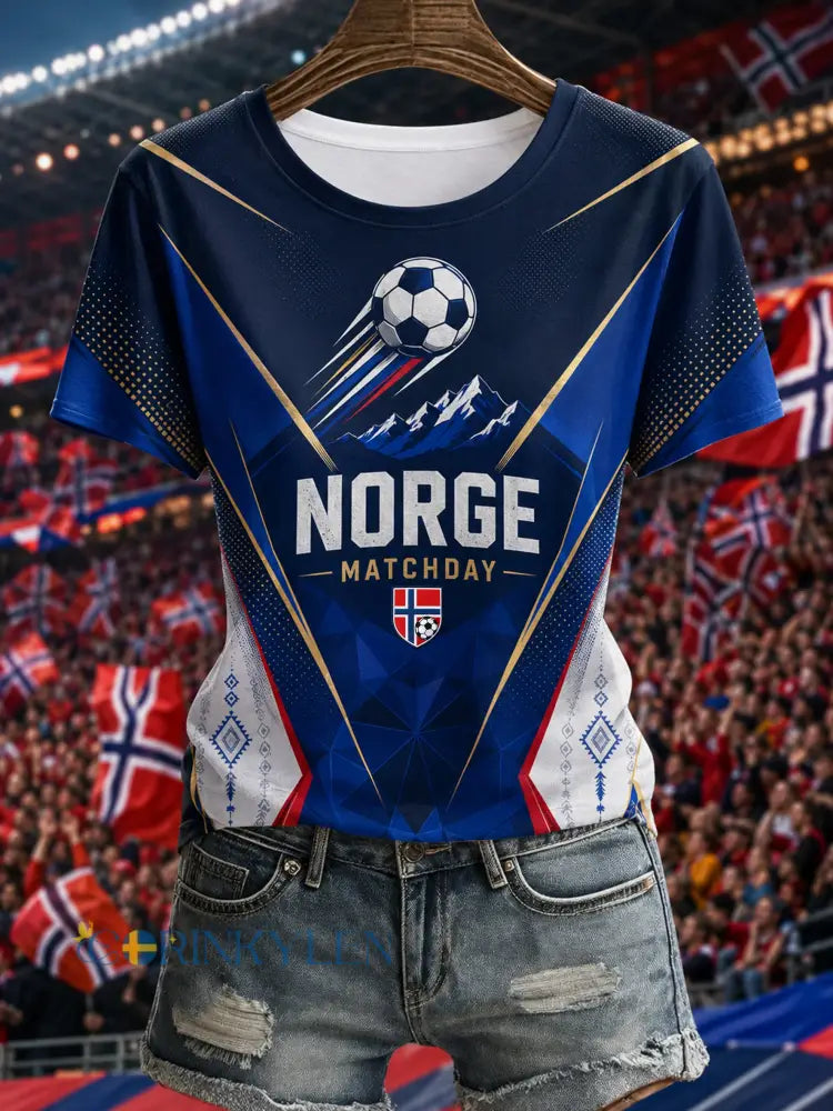 Damtröja för Norgesfotboll – Kulturell och konstnärlig tryckning - A / S