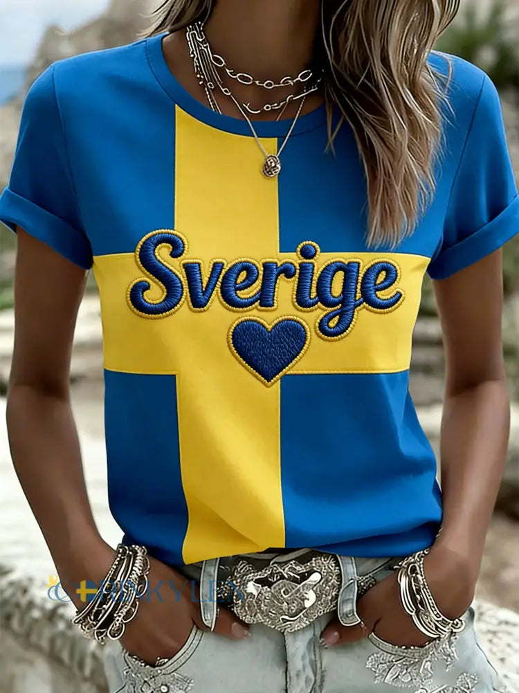 Damtröja med tryck - A / S