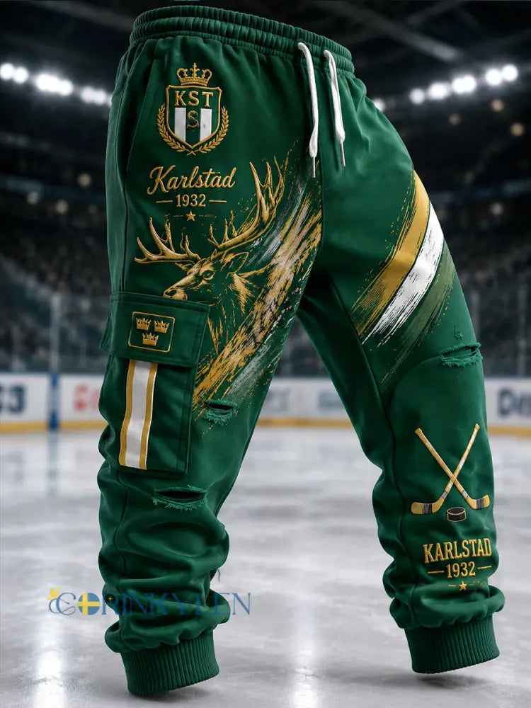 Den gröna dynastin 1932-2026 Hockey Casual byxor - som bild / S