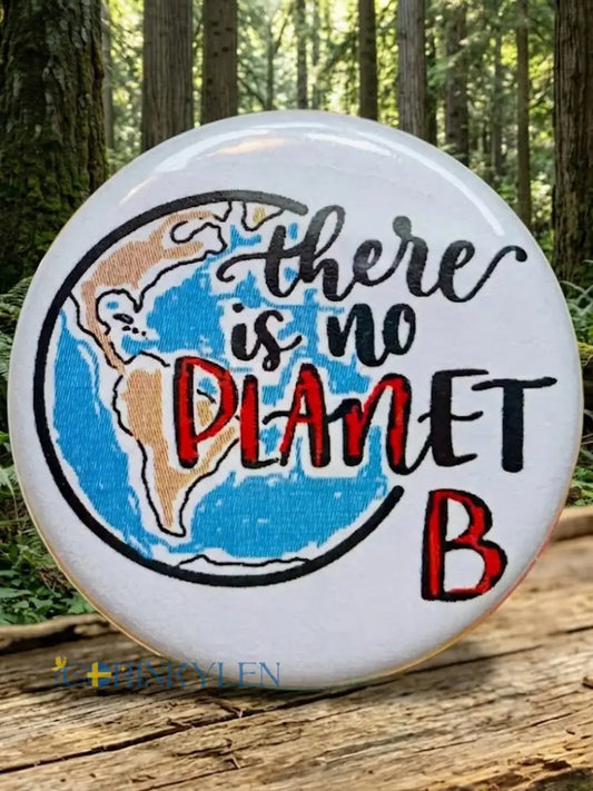 Det finns ingen brosch på planeten B. - vitt / ONE