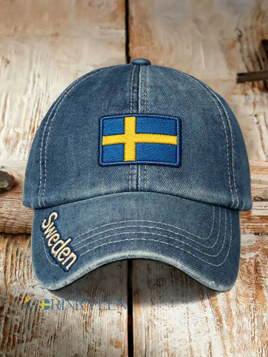 Färgblockerad tryckt hatt - A / ONE