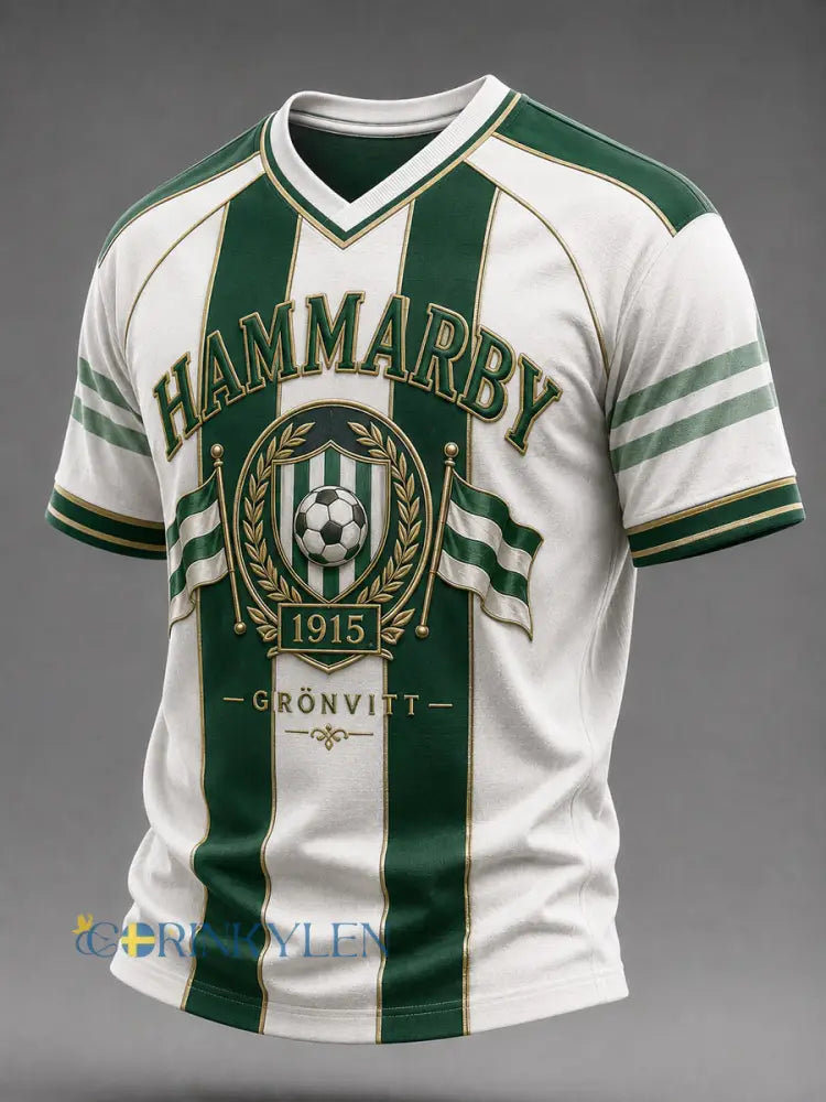Grönvitt 1915 Hem Fotboll T-shirt - som bild / S
