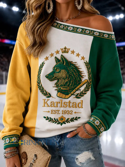 Grönvitt Forever Karlstad Hockey Löpare med axelöppningar - som bild / S