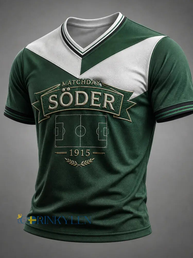 Grönvitt Fotbollsklubb T-shirt - som bild / S