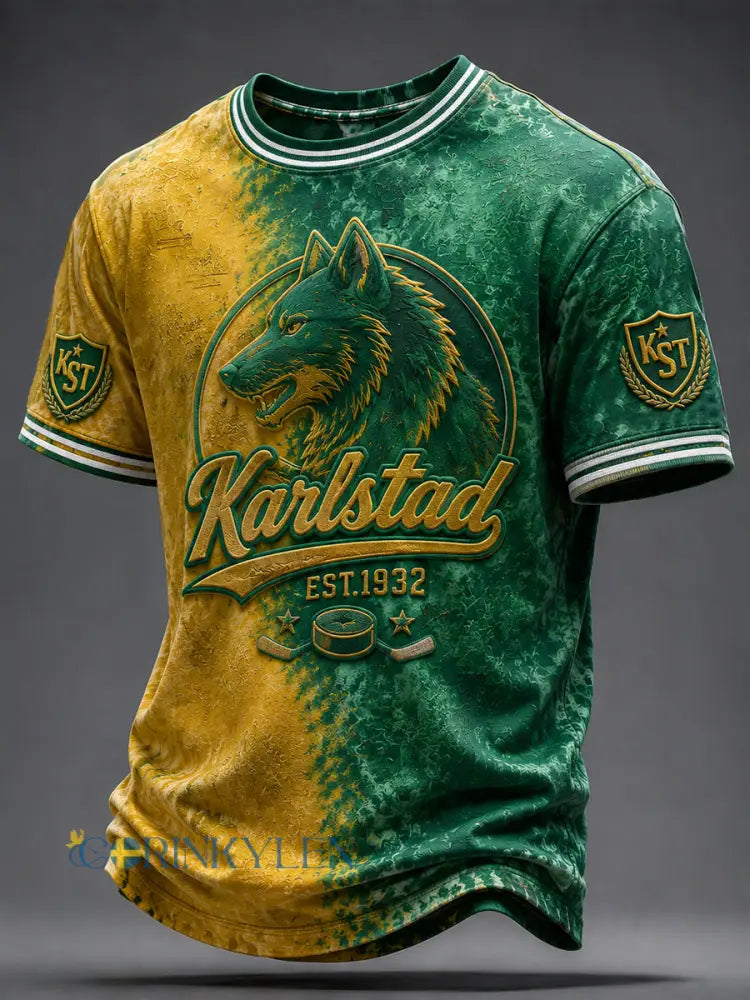 Grönvitt Hockeyarv Vintage T-shirts - som bild / S
