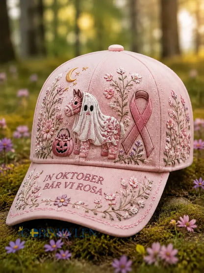 Halloween Rosa Band Dalahäst Spöke Basebollkeps - som bild / 58CM: