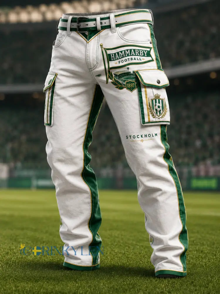 Hammarby Green & White 1915 Fotboll arbete byxor - som bild / S
