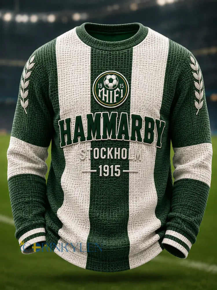 Hammarby Green & White 1915 Fotboll Våffle-t-shirt - som bild / S