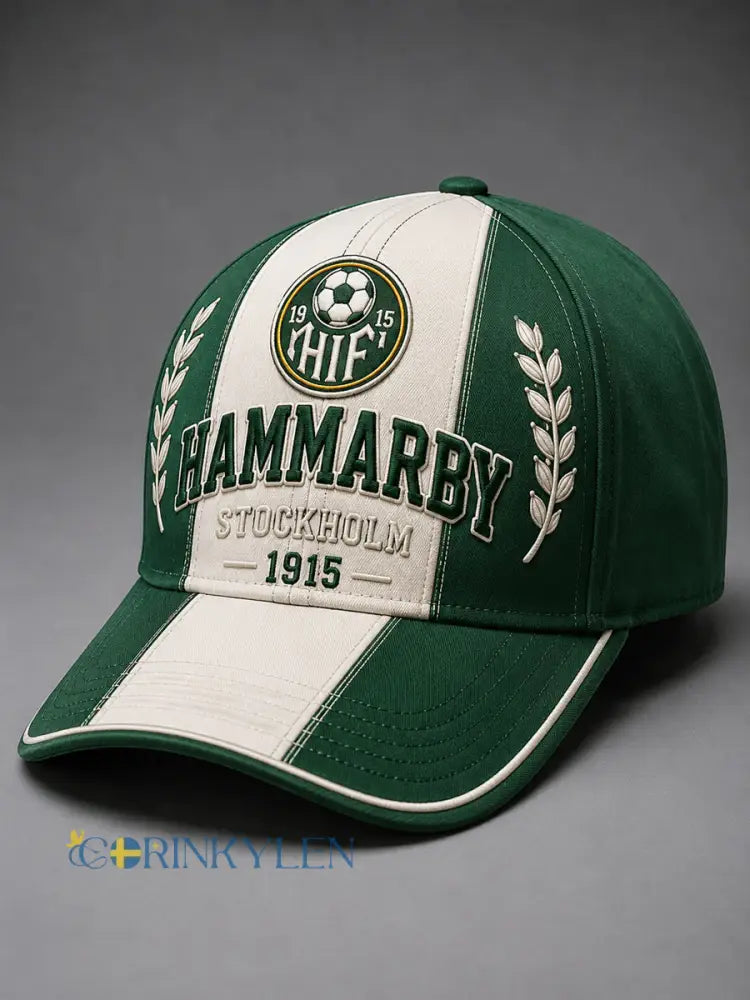 Hammarby Grön & Vit 1915 Fotboll Casual Baseball Keps - som bild / 58CM: