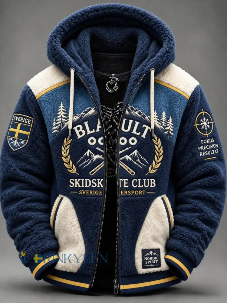 Herr Blågult Skidskytte Classic Jacka - som bild / S