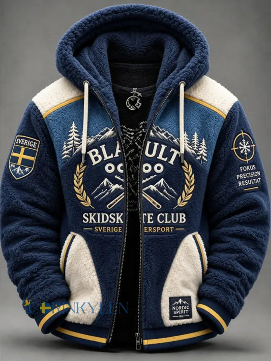Herr Blågult Skidskytte Classic Jacka - som bild / S