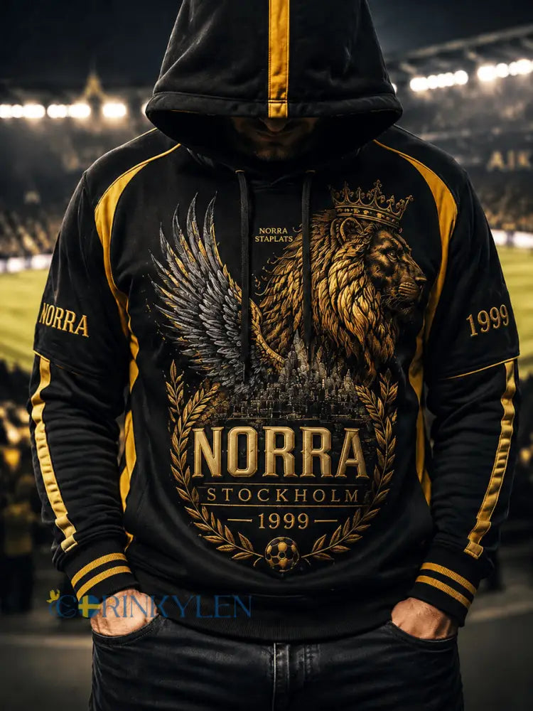 Herrarnas AIK Svartgult Heritage-fotbollshoodtröja - som bild / S