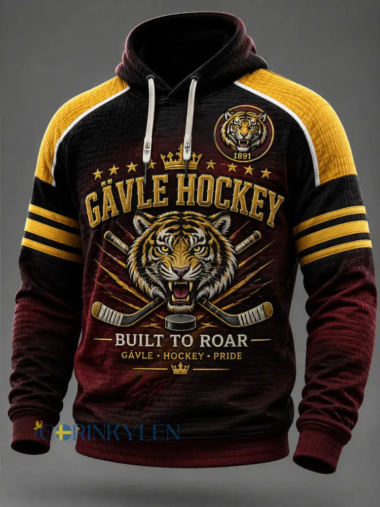 Herrarnas Brynäs IF klassiska supportershockeytröja med huva - som bild / S