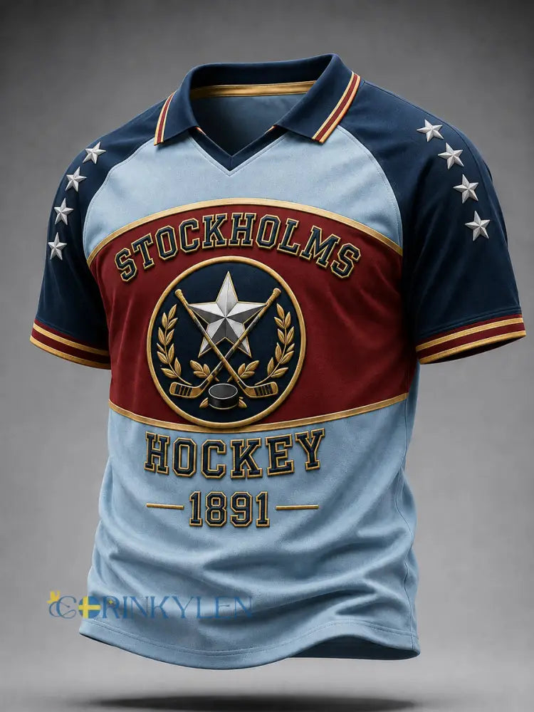 Herrarnas Djurgården Hockey-minnes-T-shirt - som bild / S