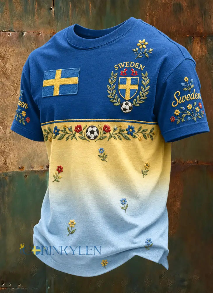 Herrarnas fotbollsmatch – hejarklackkonsttryck T-shirt - A / S