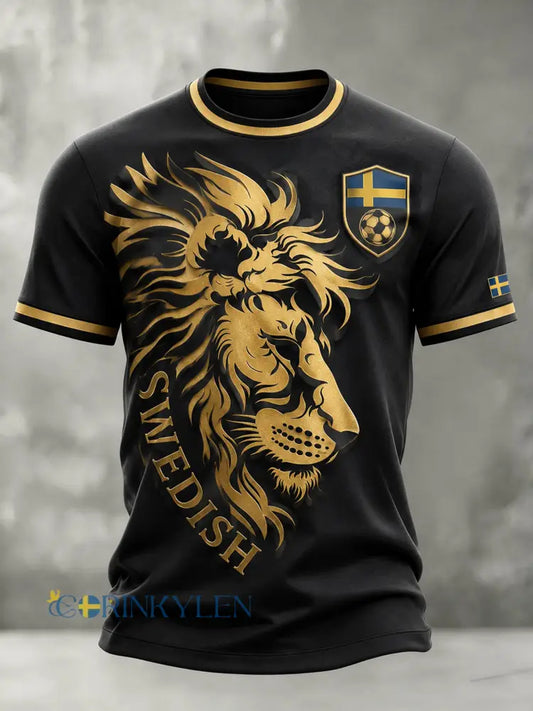 Herrarnas fotbollsmatch – hejarklackkonsttryck T-shirt - A / S