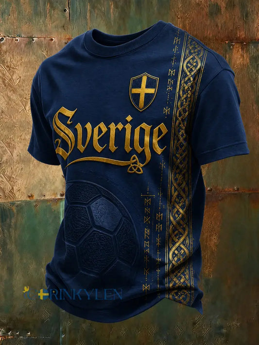 Herrarnas fotbollsmatch – hejarklackkonsttryck T-shirt - A / S