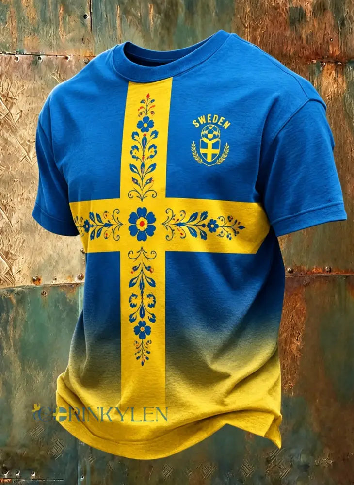 Herrarnas fotbollsmatch – hejarklackkonsttryck T-shirt - A / S