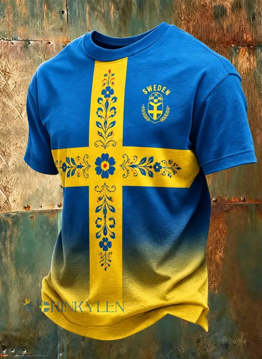 Herrarnas fotbollsmatch – hejarklackkonsttryck T-shirt - A / S