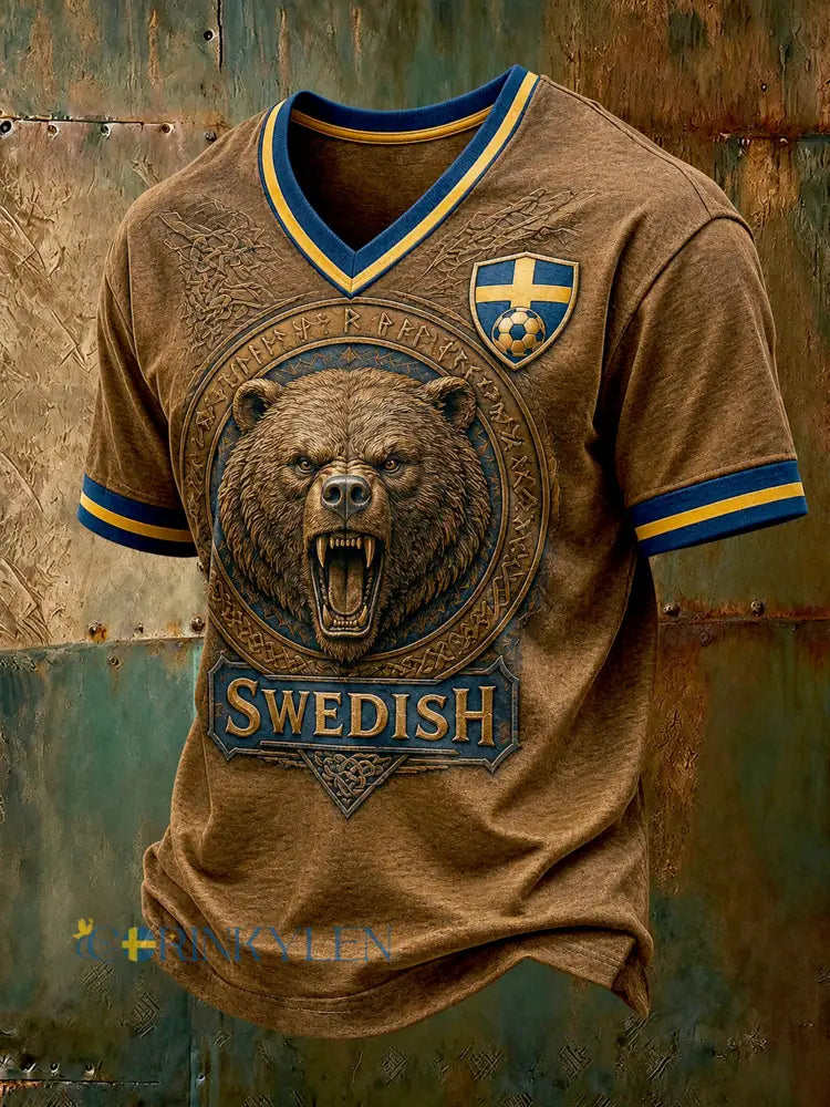 Herrarnas fotbollsmatch – hejarklackkonsttryck T-shirt - A / S