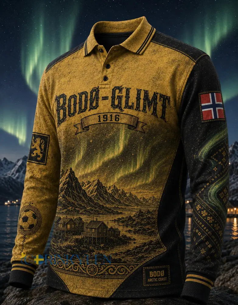Herrarnas fotbollströja från Norge med lång ärm Bodø/Glimt - A / S