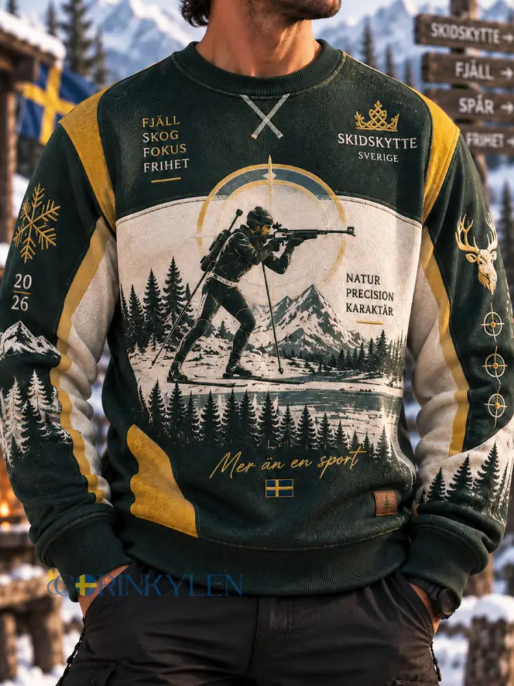 Herrarnas nordiska precisionssweatshirt för skidskytte - som bild / S