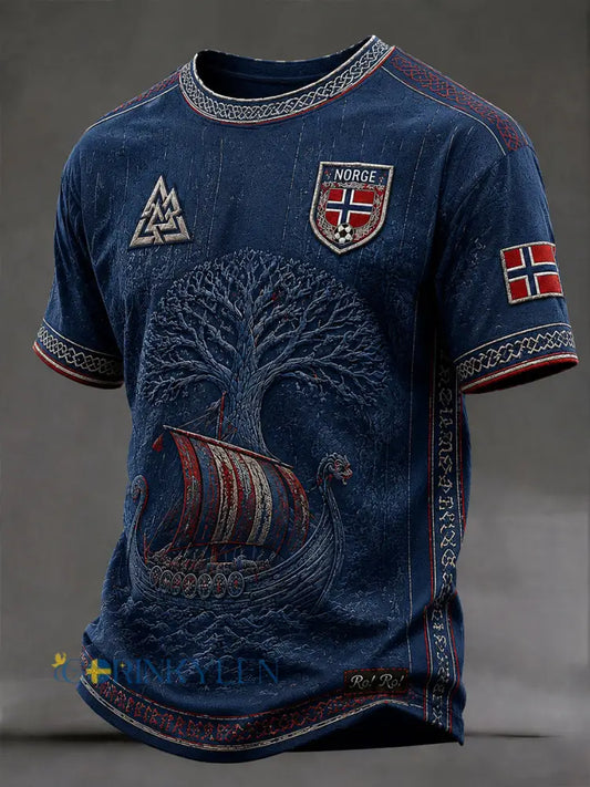 Herrarnas Norge-fotbollströjor - djupblåa / S