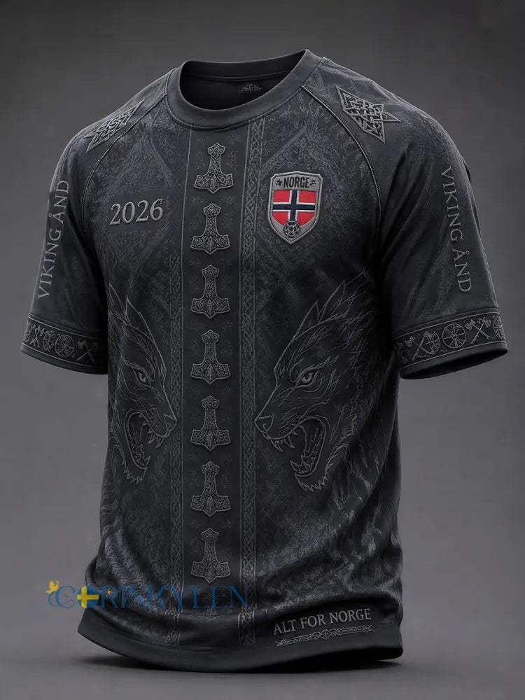 Herrarnas Norge-fotbollströjor - mörk grå / S