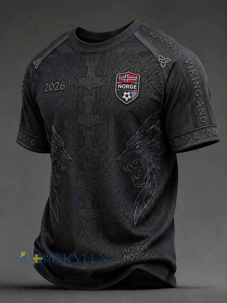 Herrarnas Norge-fotbollströjor - mörk grå / S
