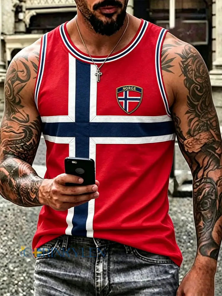 Herrarnas Norge-tanktopp - som bild / S