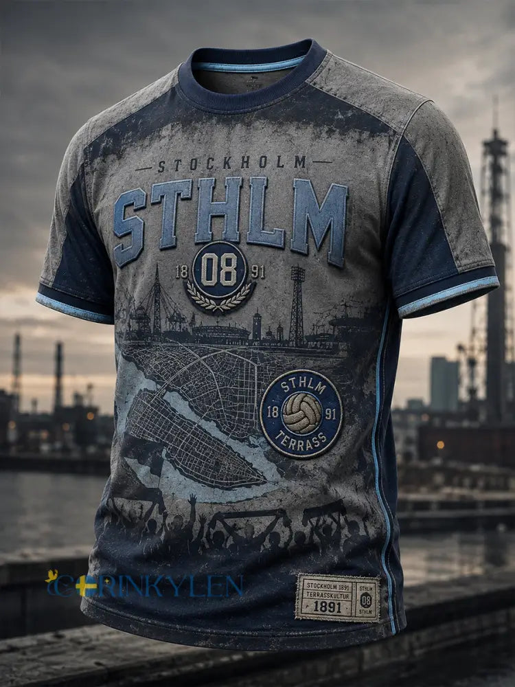 Herrarnas svenska fotboll Djurgården-supporter-kärlek kortärmad t-shirt - A / S