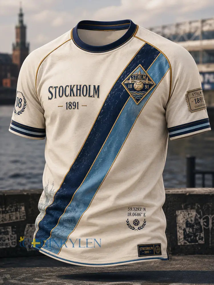 Herrarnas svenska fotboll Djurgården-supporter-kärlek kortärmad t-shirt - A / S