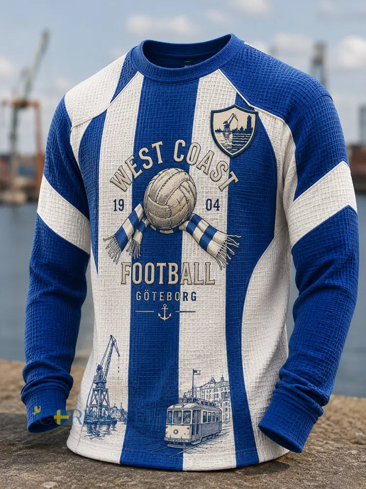 Herrarnas svenska fotbollsklubb IFK Göteborg – Västertorpströja med vafelmönster och lång ärm - A / S