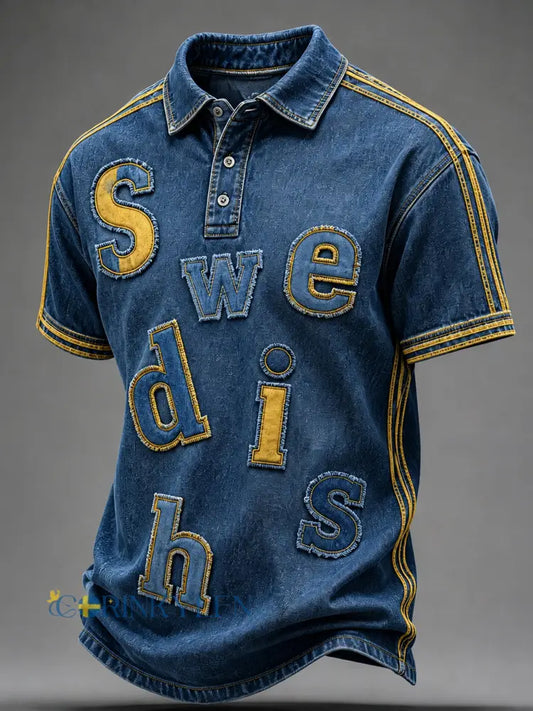 Herrarnas Svenska Fotbollsmatch Hejarklack Konsttryck Polo - A / S