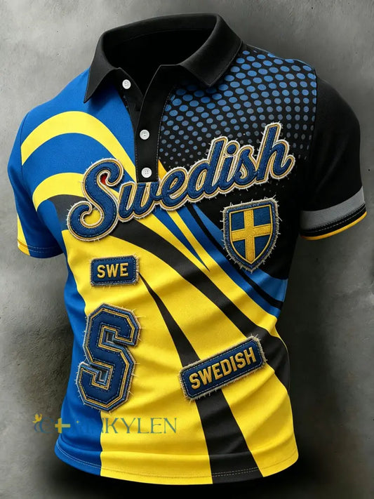 Herrarnas Svenska Fotbollsmatch Hejarklack Konsttryck Polo - A / S