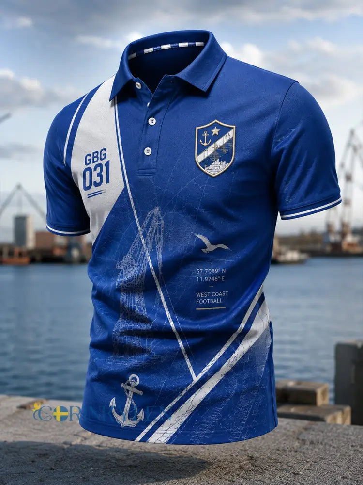 Herrarnas svenska fotbollströja IFK Göteborg Fans älskare kortärmad t-shirt - A / S