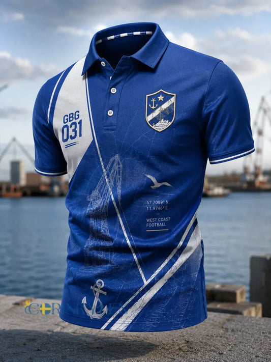 Herrarnas svenska fotbollströja IFK Göteborg Fans älskare kortärmad t-shirt - A / S