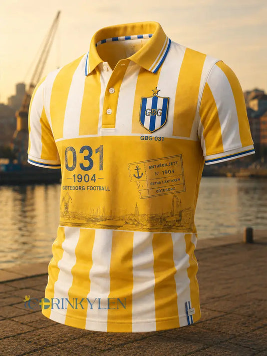 Herrarnas svenska fotbollströja IFK Göteborg Fans älskare kortärmad t-shirt - A / S