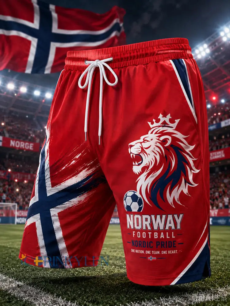 Herrbyxor med vikingmotiv för fotboll - A / S