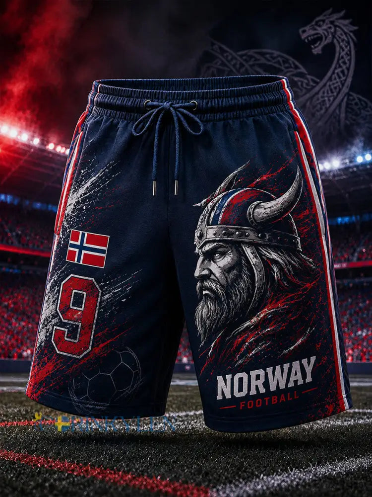 Herrbyxor med vikingmotiv för fotboll - A / S