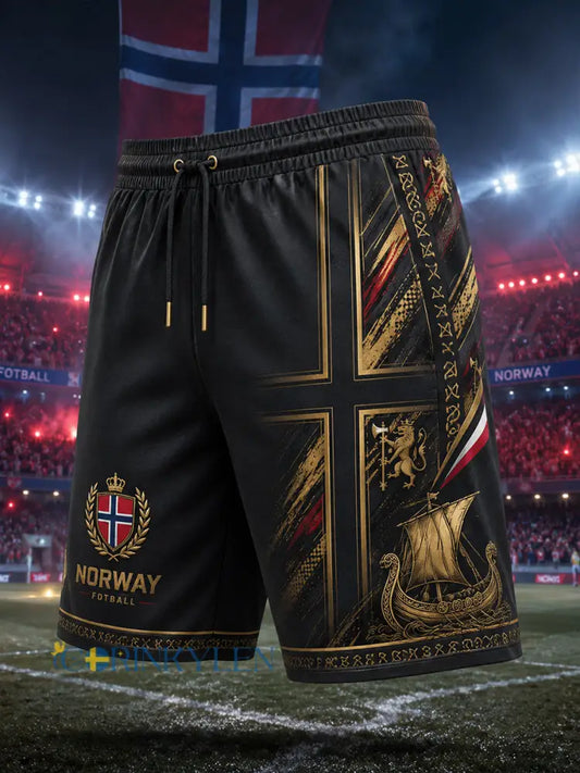 Herrbyxor med vikingmotiv för fotboll - A / S