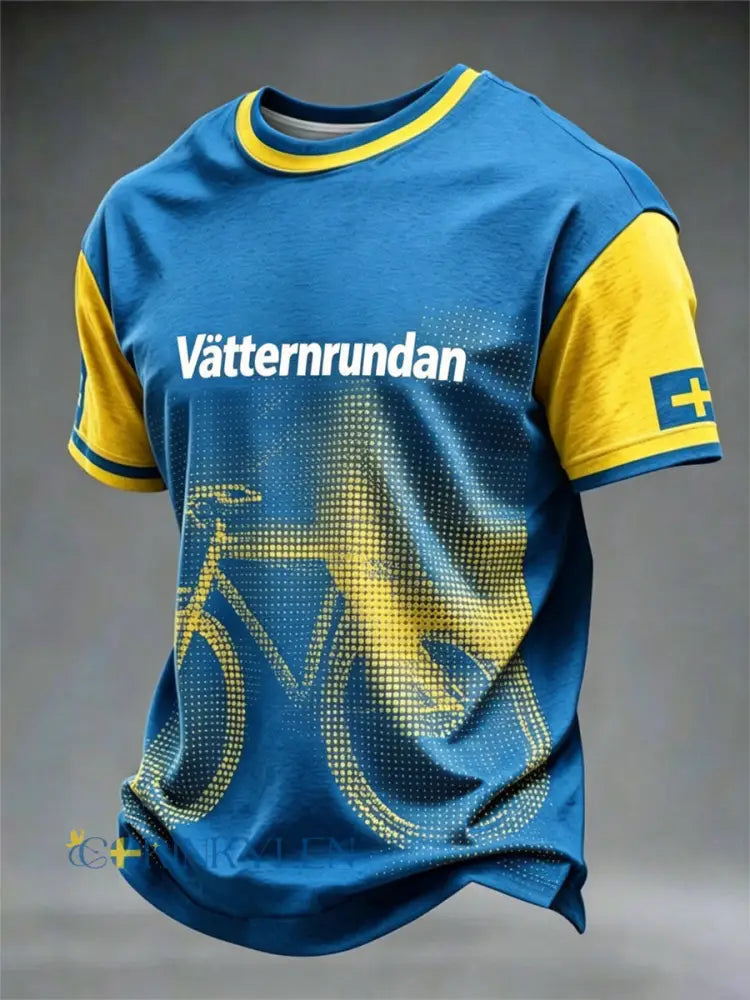 Herrcykelveckans T-shirt med tryck för män - som bild / S
