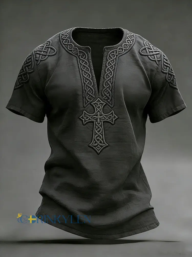 Herrens Celtic vintage T-shirt - svart / S