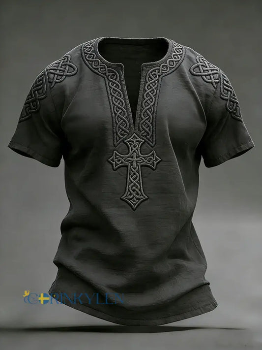 Herrens Celtic vintage T-shirt - svart / S