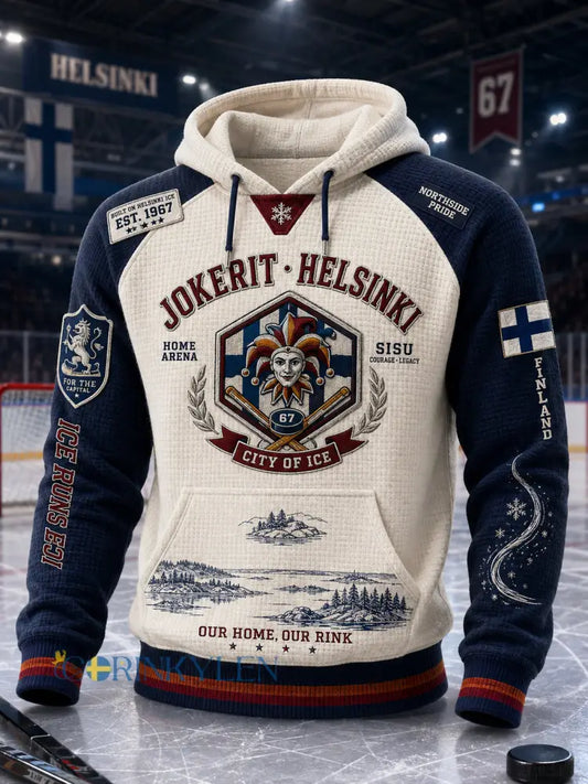 Herrens Finland Ishockey Jokerit Långärm Hoodie Långärm - A / S